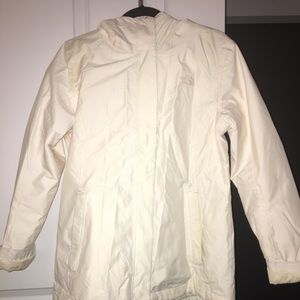 North Face Light Insulted Coat - cream color